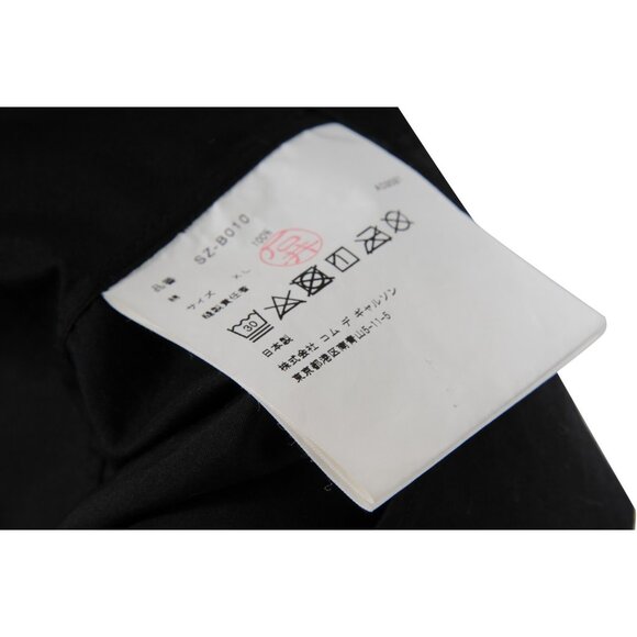 Comme Des Garcons CDG Mens 1986 ete Staff Button Down Shirt XL Black Cotton - Picture 8 of 8